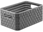 Rotho Aufbewahrungskorb "Country" 6 l anthrazit 28 x 18,5 x 12,6 cm