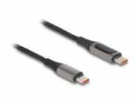 Delock Sync- & Ladekabel USB-C -> C Ladedisplay 100 W 2 m 2 m