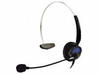 BASETech KJ-97 Kopfhörer Kabelgebunden Ohrbügel Büro/Callcenter Schwarz