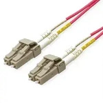 ROLINE LWL-Kabel 50/125&mu;m OM4, LC/LC, Low-Loss-Stecker, violett, 1 m Fiber Optic