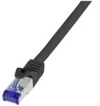 Logilink Patchkabel Ultraflex, Cat.6A, S/FTP, schwarz, 30 m Kabel RJ45 Cat.6