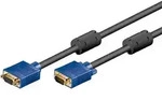 goobay Full HD SVGA Monitorverl&auml;ngerung vergoldet blau/schwarz 1,8 m
