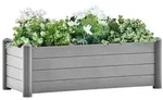vidaXL Garten-Hochbeet PP Steingrau 100x43x35 cm