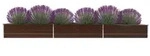 vidaXL Garten-Hochbeet Verzinkter Stahl 480x80x45 cm Braun