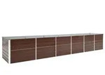 vidaXL Garten-Hochbeet Verzinkter Stahl 480x80x77 cm Braun