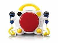 Lenco KCD-011KIDS Tragbarer Kinder Karaoke CD-Player mit BT