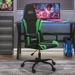 vidaXL Gaming-Stuhl Schwarz und Gr&uuml;n Kunstleder