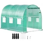 VEVOR Begehbares Tunnel-Gew&auml;chshaus, 3 x 2,1 x 2,1 m, tragbares...