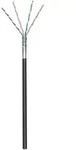 CAT 5e Outdoor Netzwerkkabel, F/UTP, Schwarz, 100 m - CCA Kupfergemisch, AWG...