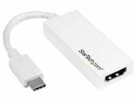 StarTech.com USB-C auf HDMI Adapter - Thunderbolt 3 kompatibel - Weiß - 4K 60Hz -