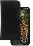 dbramante1928 Lynge - Flip-H&uuml;lle f&uuml;r Mobiltelefongenarbtes Leder - Schwarz - f&uuml;r