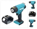 Makita DHG 180 M1 Akku Hei&szlig;luftgebl&auml;se 18 V 550 &deg;C + 1x Akku 4,0 Ah - ohne