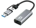 LevelOne Adapter GigaBit USB-C/-A3.0->RJ45 2.5Gbps