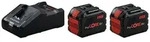 Bosch Professional 1600A02T5W 2 x ProCORE18V 12.0Ah + GAL 18V-160 Werkzeug-Akku und