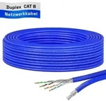 hb-digital Kabel CAT 8 Installationskabel Duplex Verlegekabel 10m max. 2000 MHz S/FTP