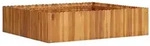 vidaXL Garten-Hochbeet 100 x 100 x 25 cm Massivholz Akazie