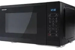 SHARP Mikrowelle YC-MS252AE-B, schwarz, 25 L, 11-Stufen, 900 W