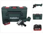 Metabo W 18 L 9-125 Akku Winkelschleifer 18 V 125 mm + 1x Akku 8,0 Ah + metaBOX...