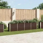 vidaXL Hochbeet 320 x 40 x 77 cm Verzinkter Stahl Braun