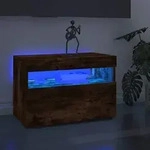 vidaXL TV-Schrank mit LED-Leuchten R&auml;uchereiche 60x35x40 cm