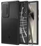 Spigen Optik Armor H&uuml;lle Samsung Galaxy S24 Ultra &ndash; Schwarz