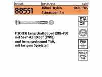 Langschaftdübel R 88551 SXRL 8x 80 FUS Schrauben A 4/Dübel-Nylon 50St. FISCHER