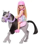Mattel HTK29 - Barbie Chelsea und Pony Puppe und Pony