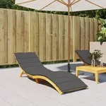 vidaXL Sonnenliegen-Auflage Anthrazit 200x70x3 cm Oxford-Gewebe