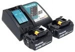 Makita DHG 181 RMJ Akku Hei&szlig;luftgebl&auml;se 18 V 150 - 550&deg;C + 2x Akku 4,0 Ah +