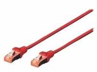 DIGITUS CAT 6 S-FTP Patchkabel Cu LSZH AWG 27/7 Lange 2 m 10 Stuck Farbe Rot