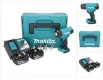 Makita DHG 181 RFJ Akku Hei&szlig;luftgebl&auml;se 18 V 150 - 550&deg;C + 2x Akku 3,0 Ah +
