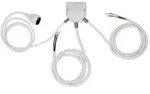 Hama 00111999, Kabelsplitter, Grau