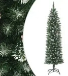 vidaXL K&uuml;nstlicher Weihnachtsbaum mit St&auml;nder Schlank 120 cm PVC