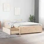 vidaXL Bett mit Schubladen 90x200 cm