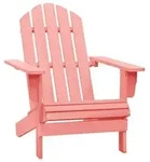 vidaXL Adirondack-Gartenstuhl Massivholz Tanne Rosa