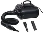 vidaXL Haustiertrockner Doppelmotor Schwarz