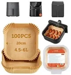 COSORI Backpapier 100 St&uuml;ck f&uuml;r Hei&szlig;luftfritteuse 20 cm