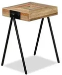 vidaXL Beistelltisch Recyceltes Massivholz Teak