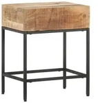 vidaXL Beistelltisch 40x30x50 cm Raues Mango-Massivholz