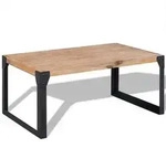vidaXL Couchtisch Massivholz Akazie 100x60x45 cm