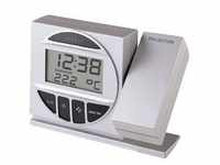 Technoline Radio Controlled Alarm Clock with Projection, Silber, AAA, 8760 h, 123 x