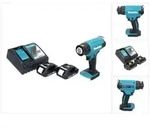 Makita DHG 180 RA Akku Hei&szlig;luftgebl&auml;se 18 V 550 &deg;C + 2x Akku 2,0 Ah + Ladeger&auml;t