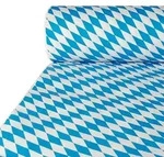 "Papiertischtuch mit Damastpr&auml;gung 50 m x 1 m "Bayrisch Blau". Material: Papier,