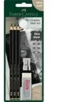 FABER-CASTELL - Bleistift Pitt Graphite Matt HB 2B 4B BK