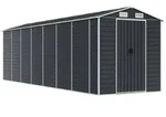 vidaXL Ger&auml;tehaus Anthrazit 191x640x198 cm Verzinkter Stahl