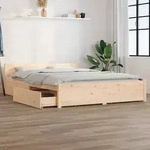 vidaXL Bett mit Schubladen 140x200 cm