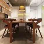 vidaXL Esszimmerst&uuml;hle 6 Stk. Braun Kunstleder