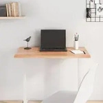 vidaXL Tischplatte Hellbraun 80x40x2 cm Massivholz Eiche Behandelt