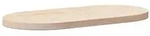 vidaXL Tischplatte 70x35x2,5 cm Massivholz Kiefer Oval