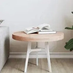 vidaXL Tischplatte &Oslash;50x4 cm Rund Massivholz Buche